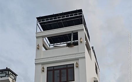 Thi công điện năng lượng mặt trời - Hybrid - Nhà anh Dũng